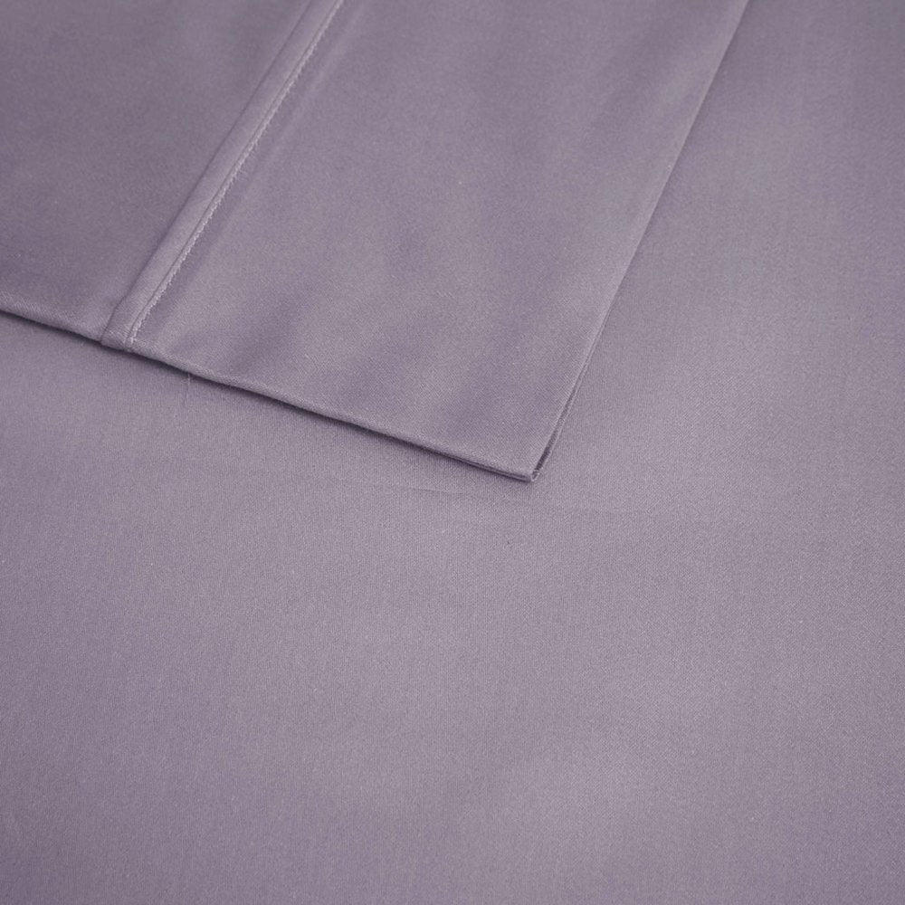 600 Thread Count Cooling Cotton Blend 4 PC Sheet Set, Purple color
