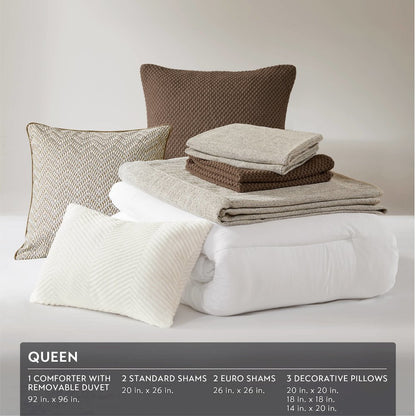 Chapman Comforter Set, Nuetual Ivory color