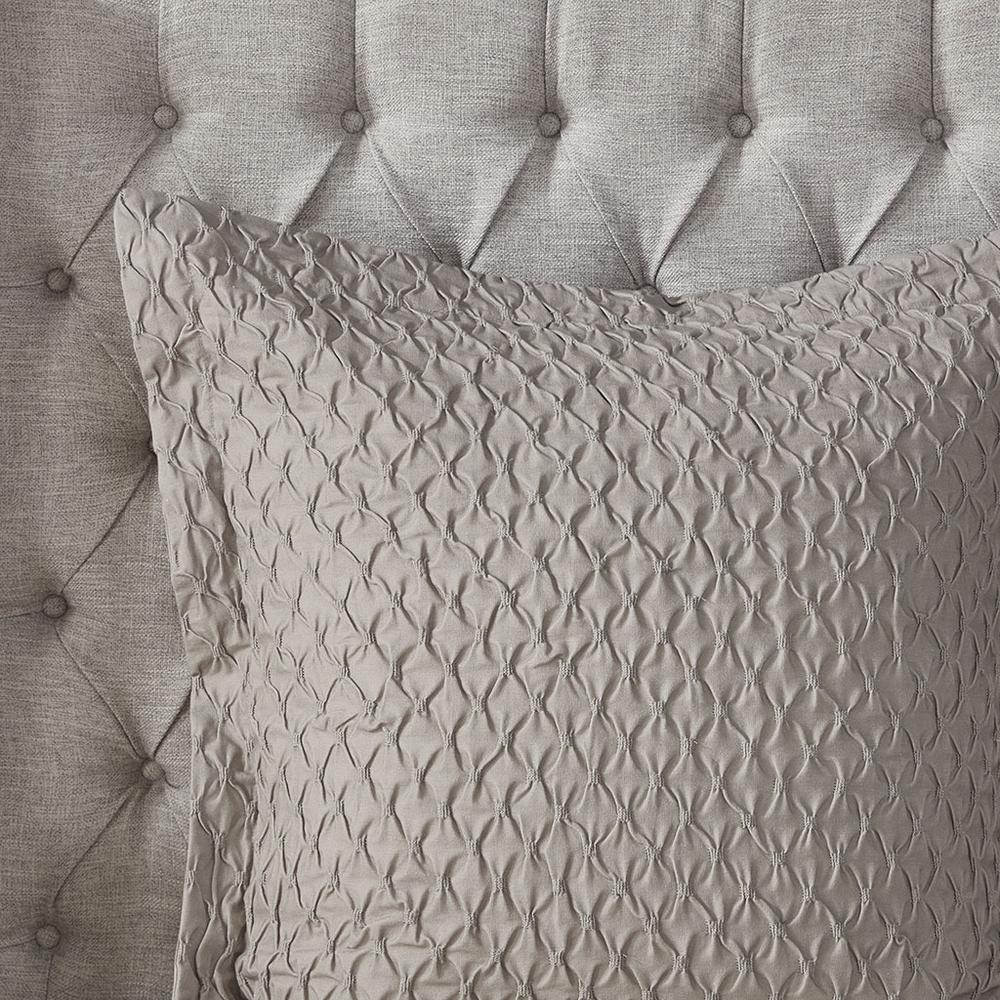Sanctuary Comforter King 9 Piece Set, Taupe/Gold color
