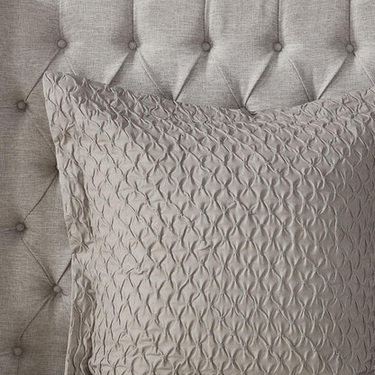 Sanctuary Comforter King 9 Piece Set, Taupe/Gold color