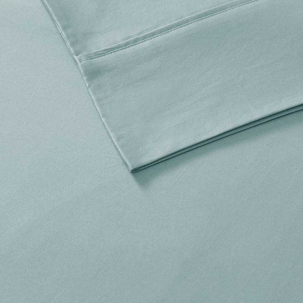800 Thread Count Cotton Blend Sateen Sheet Set, Aqua color