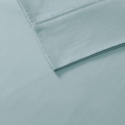 800 Thread Count Cotton Blend Sateen Sheet Set, Aqua color
