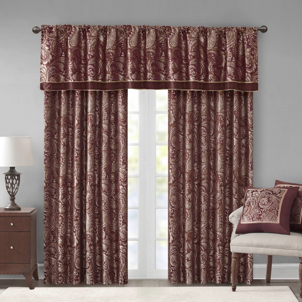 Jacquard Curtain Panel Pair