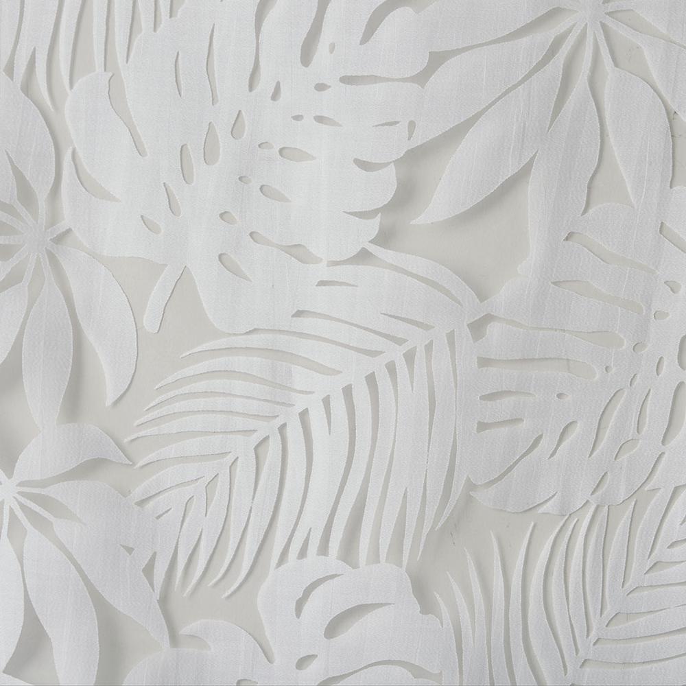 Palm Leaf Burnout Window Sheer
