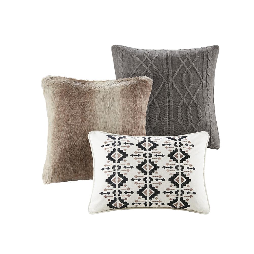 Urban Cabin Cotton Jacquard Comforter Set, Brown color