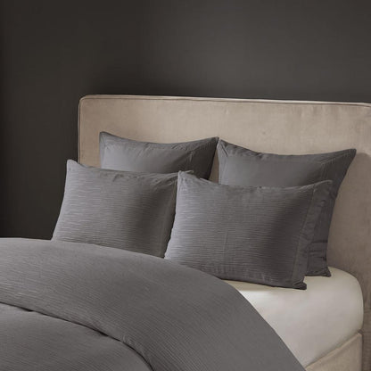 Cotton Blend Yarn Dyed 3 Piece Duvet Cover Set