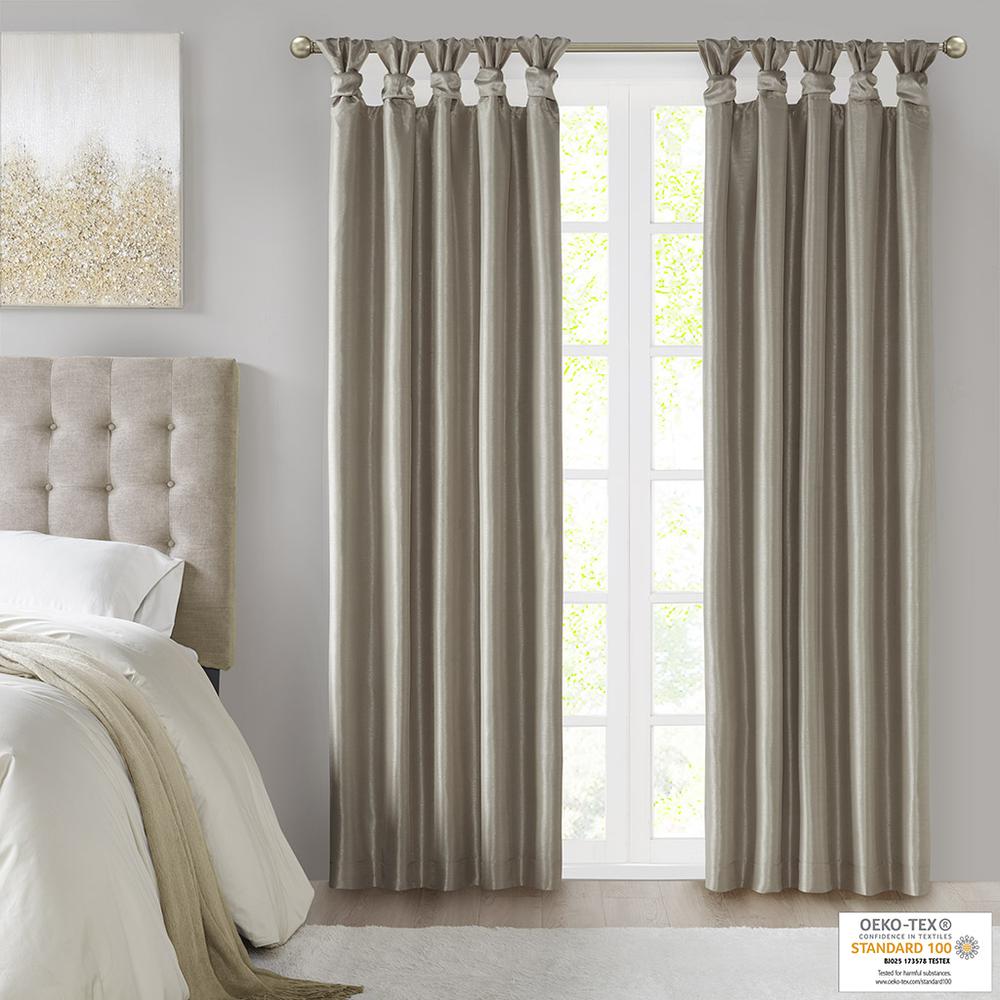 Twist Tab Total Blackout Window Curtain Panel