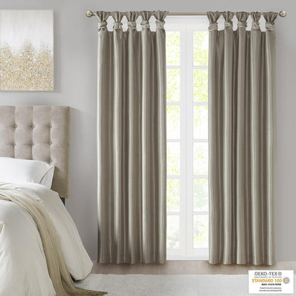 Twist Tab Total Blackout Window Curtain Panel
