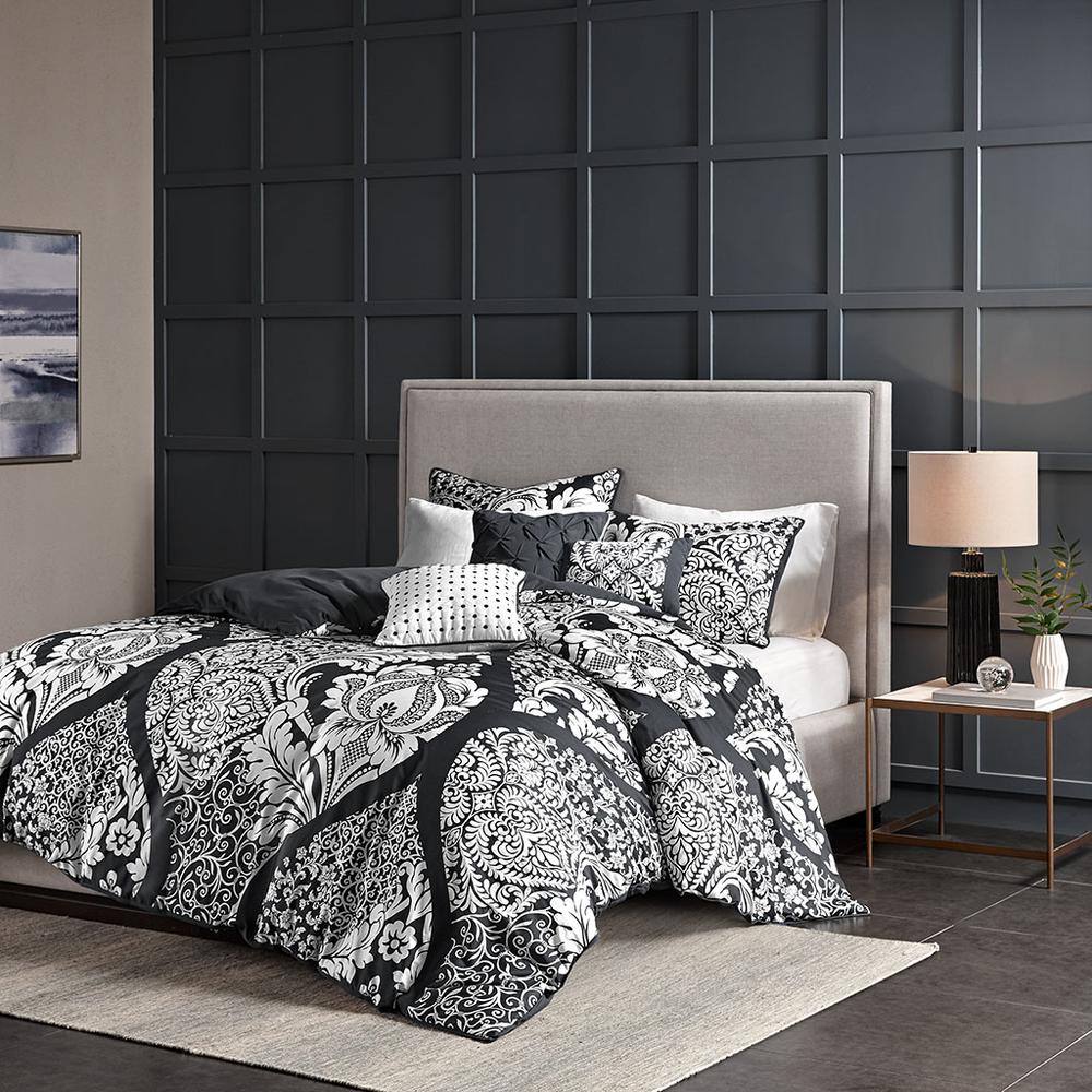 6 Piece Printed Duvet Cover Set