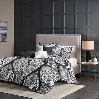 6 Piece Printed Duvet Cover Set