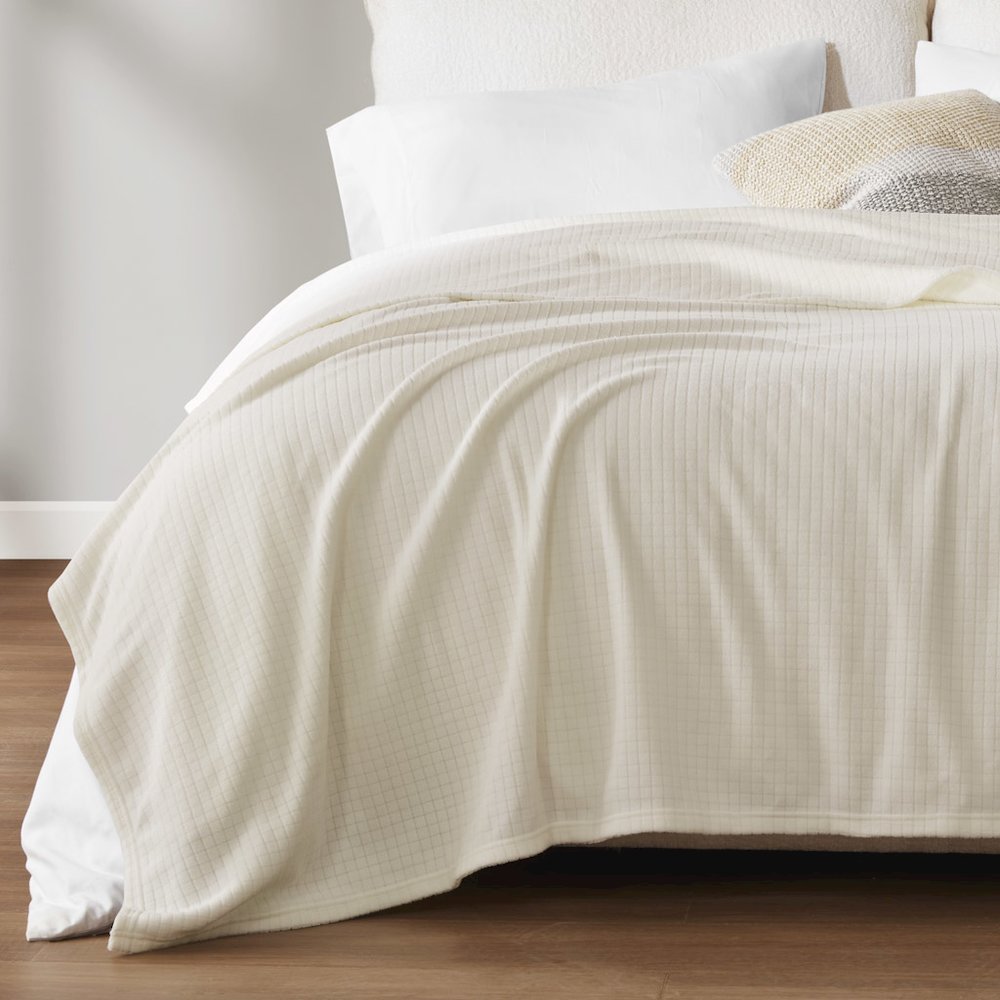 Microfleece Blanket in Taupe Color