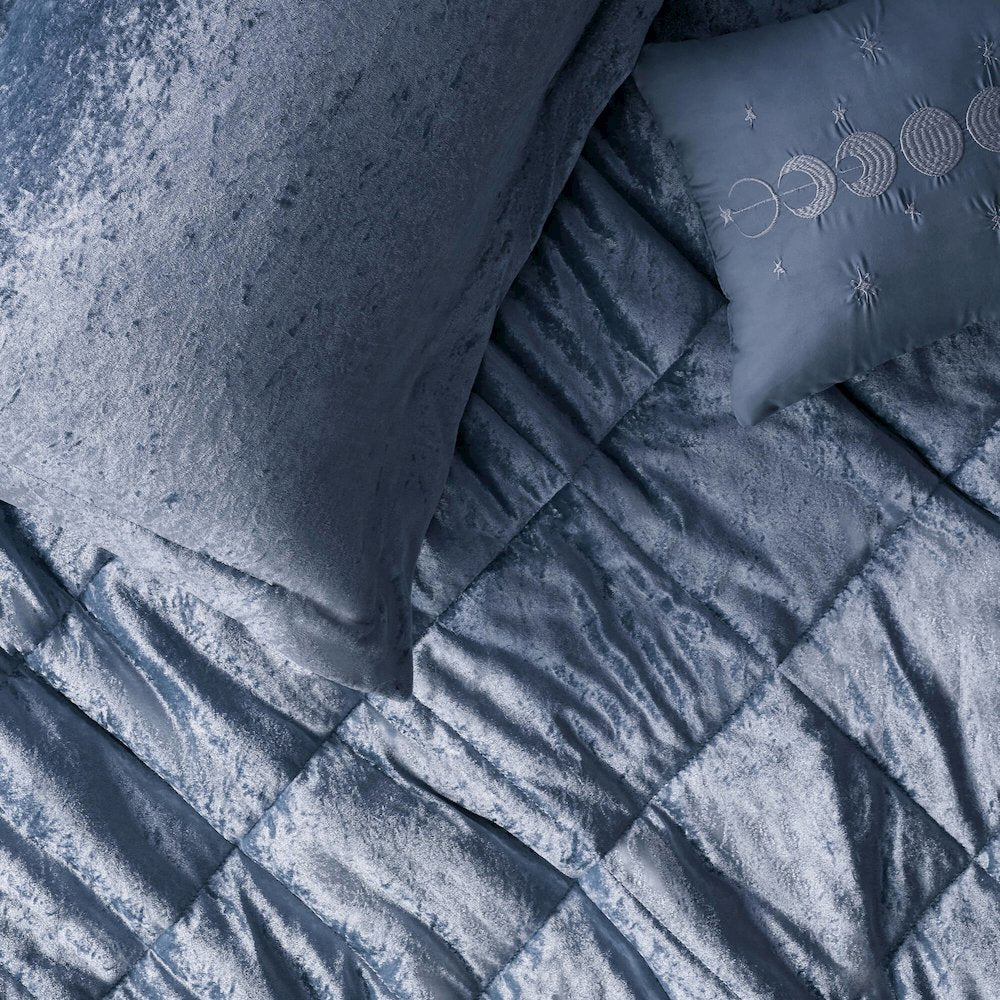 Velvet Duvet Cover Set with Throw Pillow