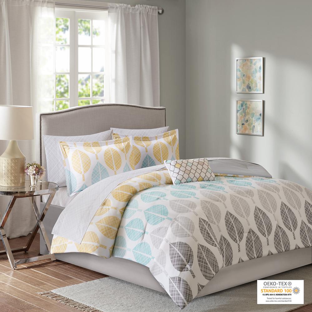 9 Piece Comforter Set with Cotton Bed Sheets