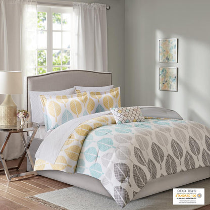 9 Piece Comforter Set with Cotton Bed Sheets