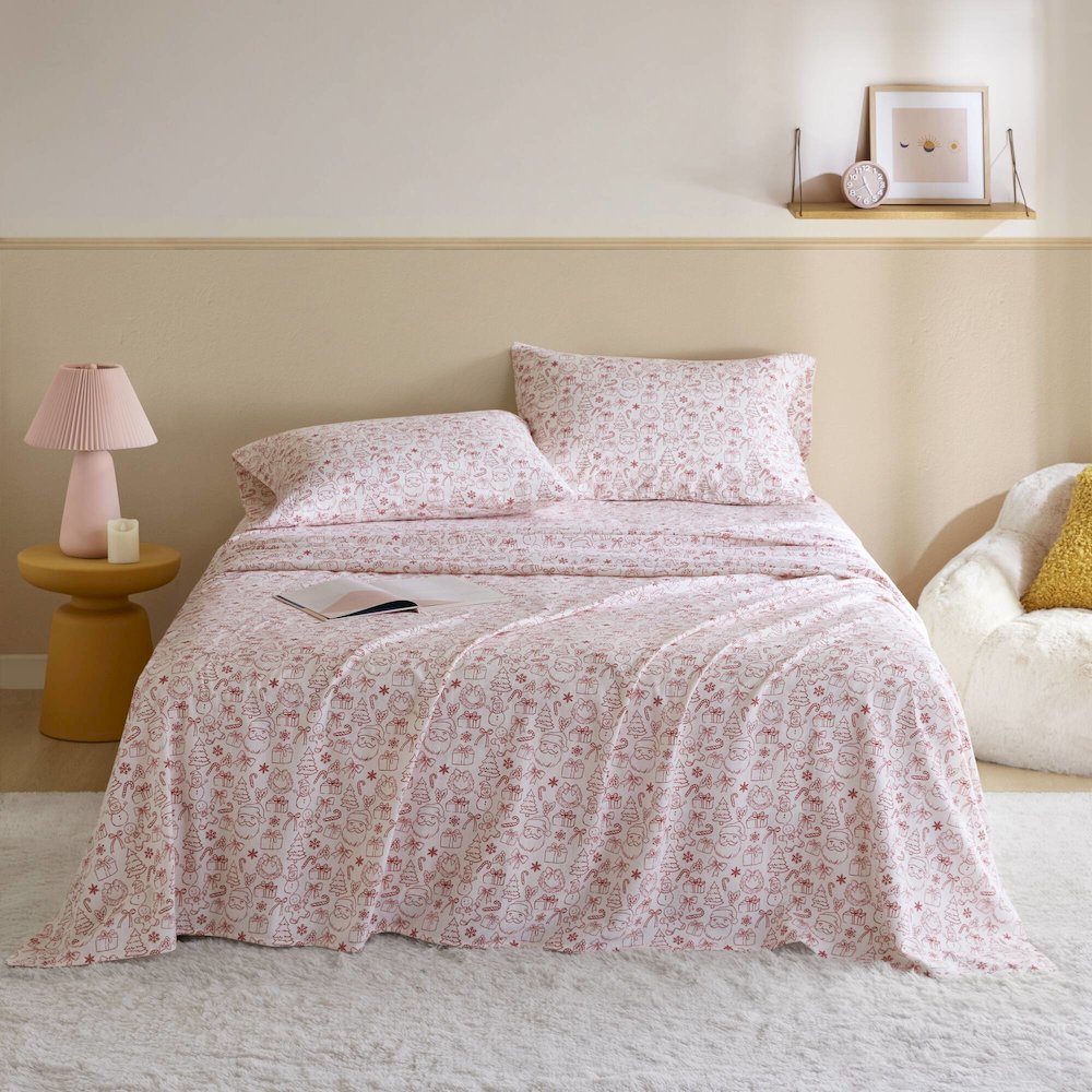 100% Cotton Flannel Pigment Printed Sheet Set