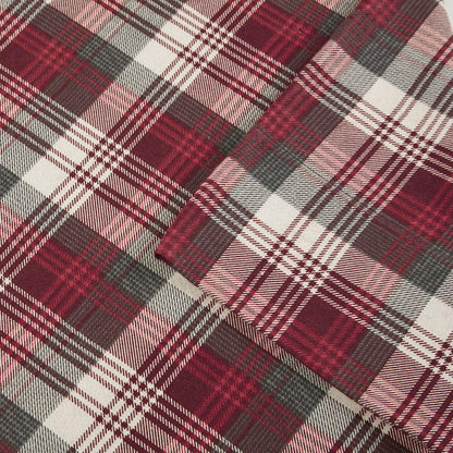 Flannel Sheet Set, Red Plaid color