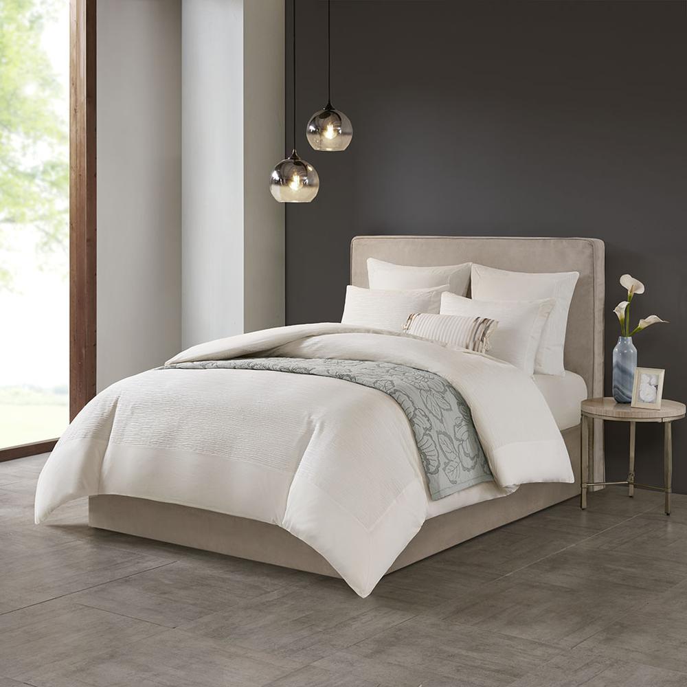 Cotton Blend Yarn Dyed 3 Piece Duvet Cover Set