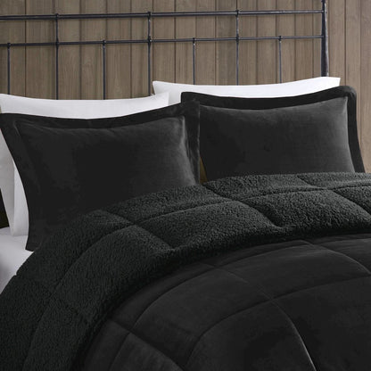 Plush to Sherpa Down Alternative Comforter Set
