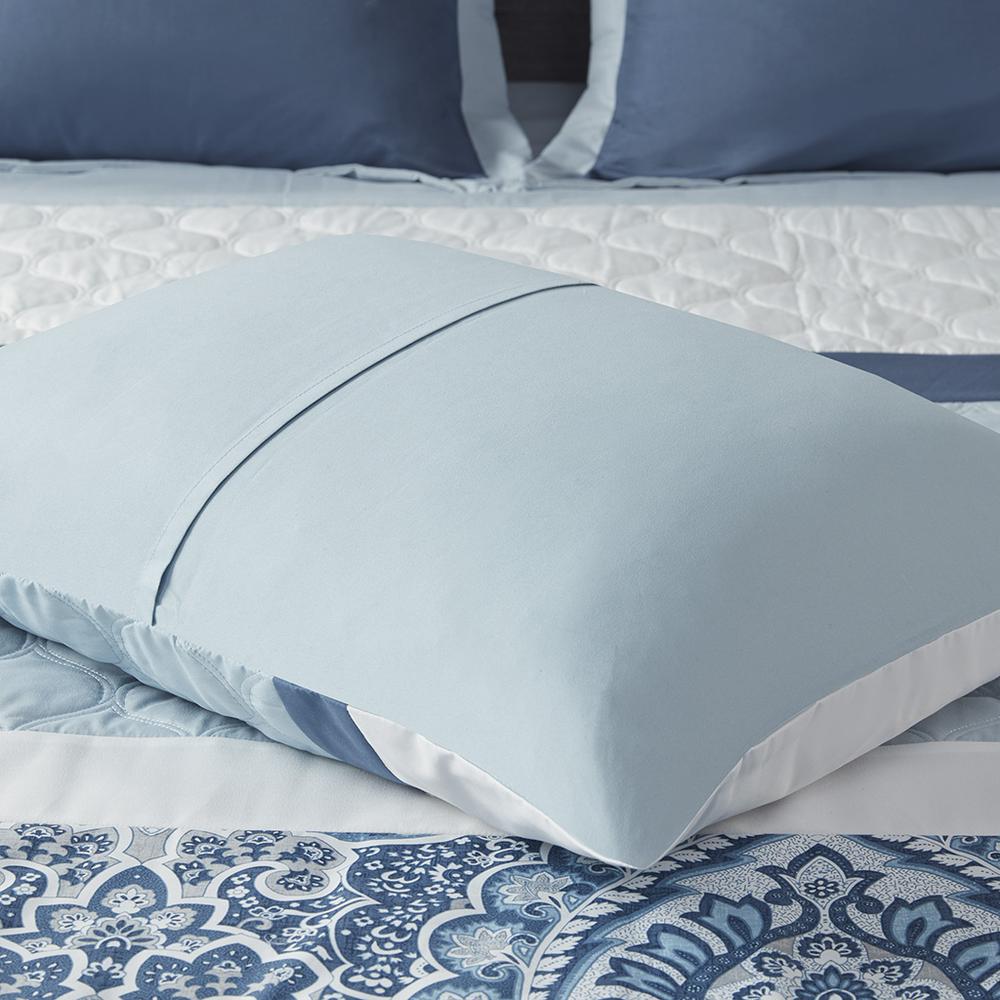 Shawnee 8 Piece  Comforter Set, Blue color