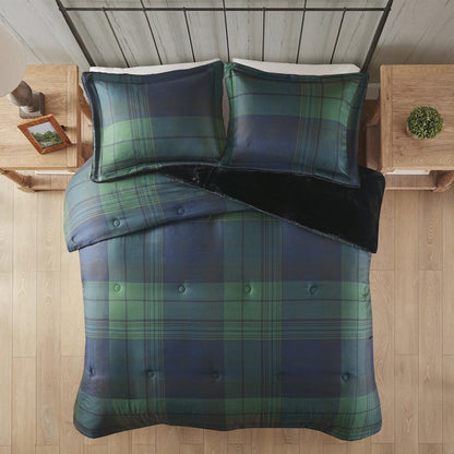 Faux Wool to Faux Fur Down Alternative Comforter Set