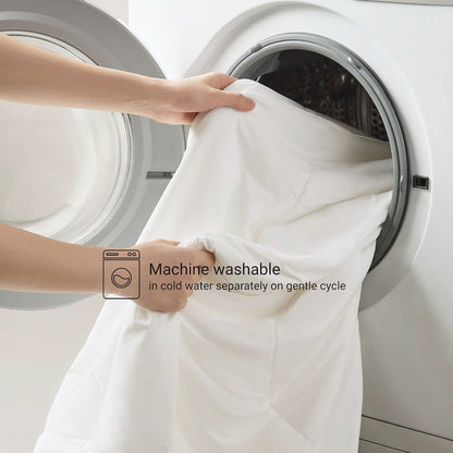 Reversible Tencel Comforter Blanket, White color