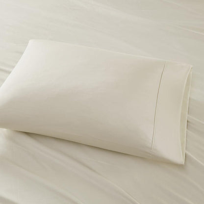 800 Thread Count Cotton Blend Sateen Sheet Set, Ivory color