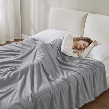 Microfleece Blanket in Grey Color