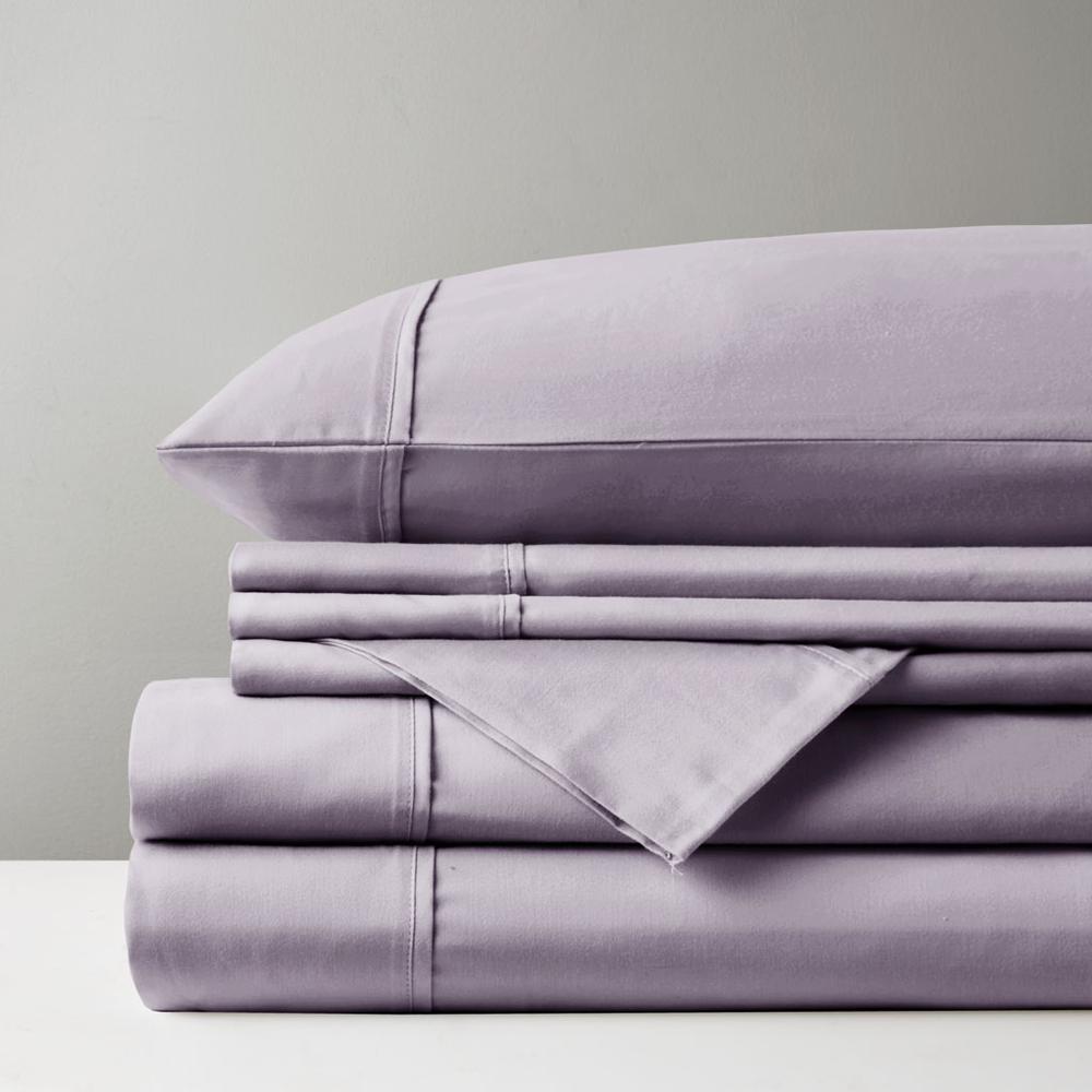 800 Thread Count Cotton Blend Sateen Sheet Set, Purple color