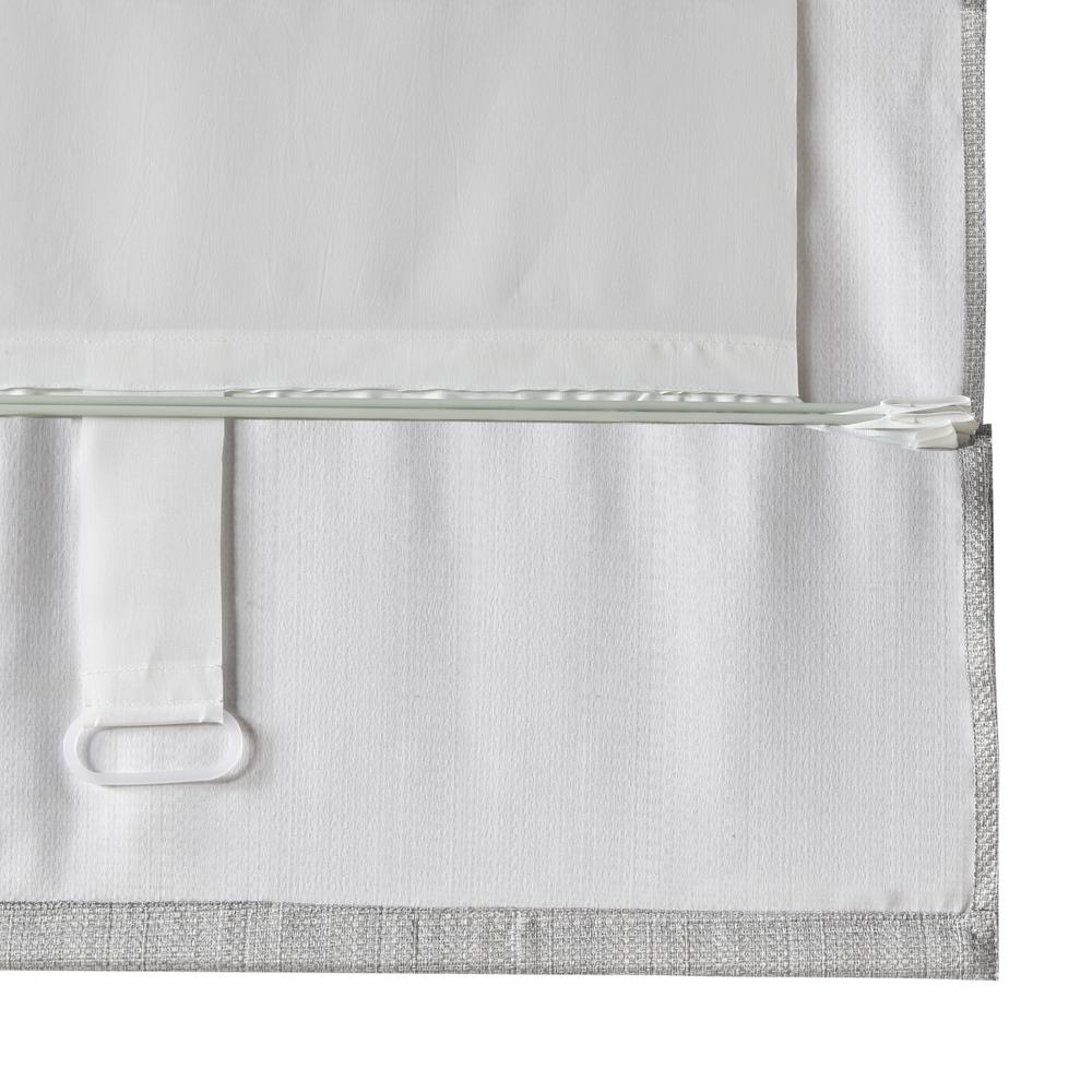 Basketweave Room Darkening Cordless Roman Shade