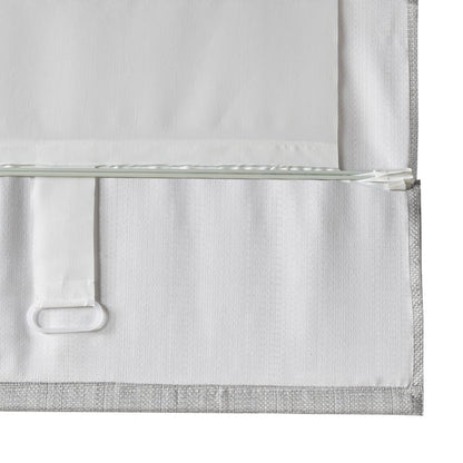 Basketweave Room Darkening Cordless Roman Shade