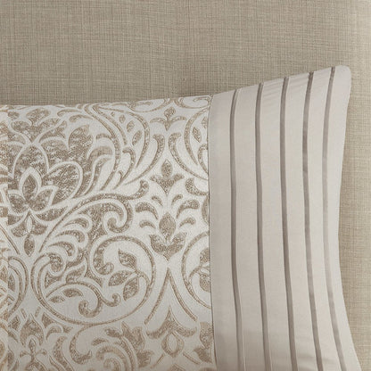 12 Piece Jacquard Comforter Set with Bed Sheets