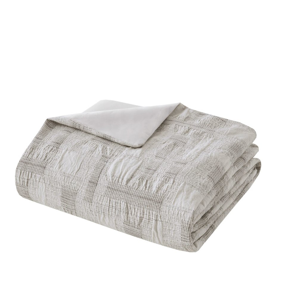 Cairo 3 Piece Cotton Jacquard Duvet Set, Ivory color