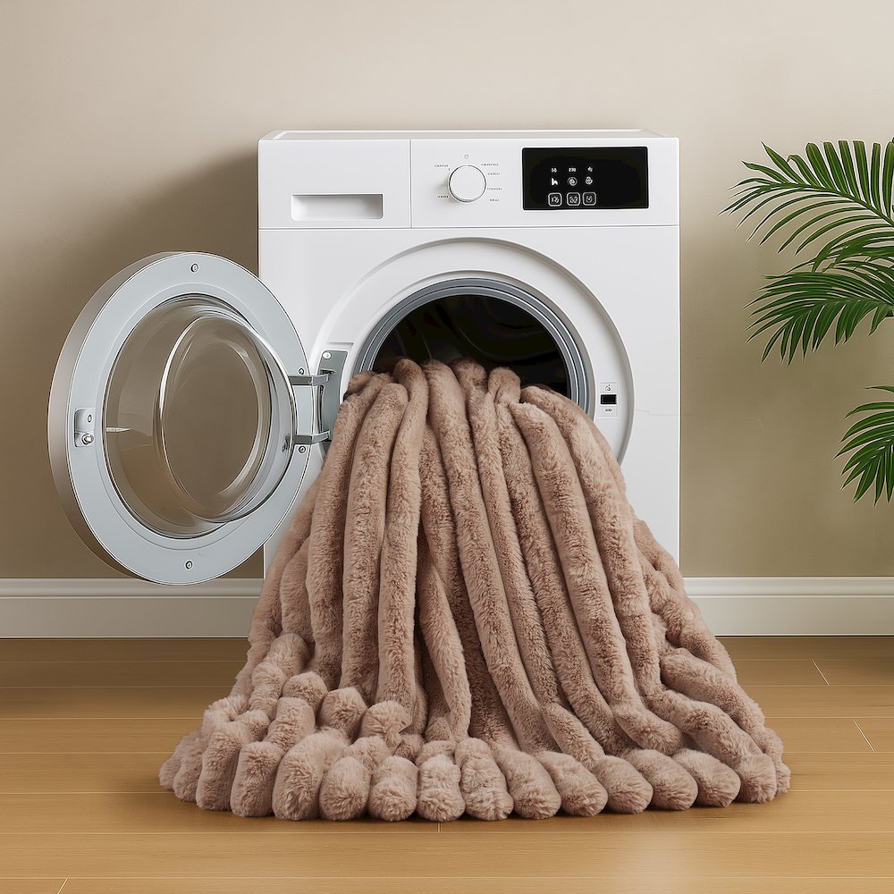 Jasmine 3 Piece Faux Fur Comforter Set