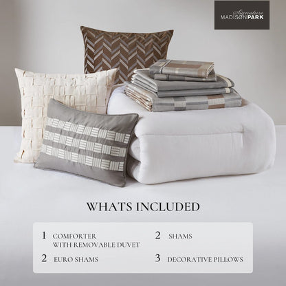 Jacquard Oversized Duvet Style Comforter Set