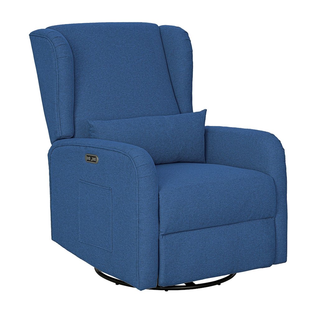 Candace Power Recliner 3-in-1 with Swivel, Glider, Charging Station
