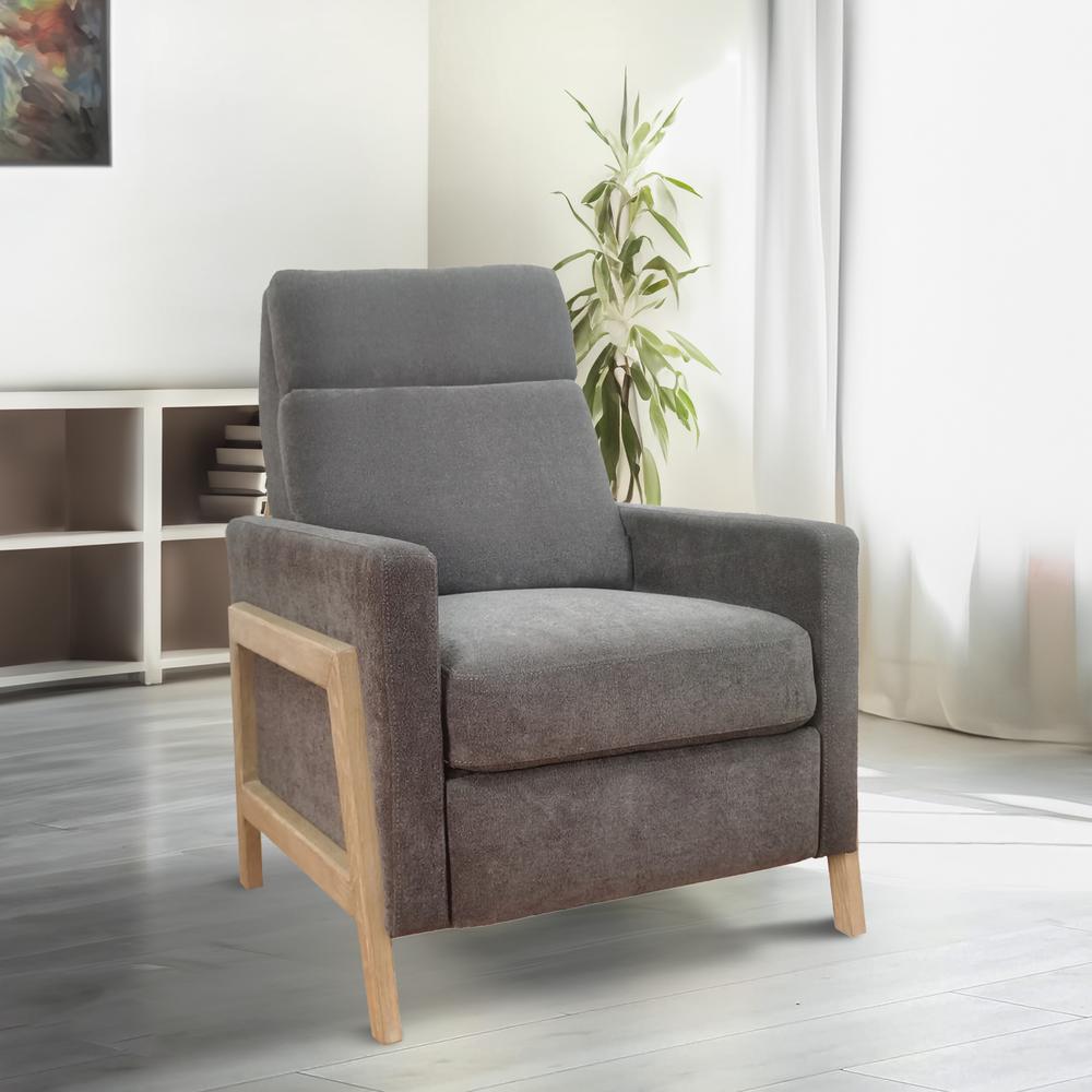 Recliner With Wood Frame