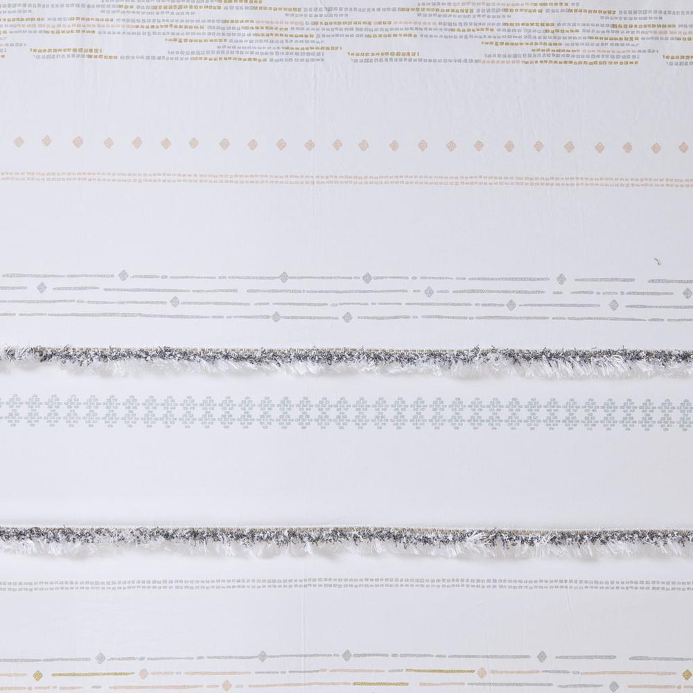Cotton Printed Shower Curtain with Trims