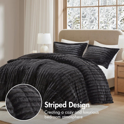 Duke Faux Fur Comforter Mini Set