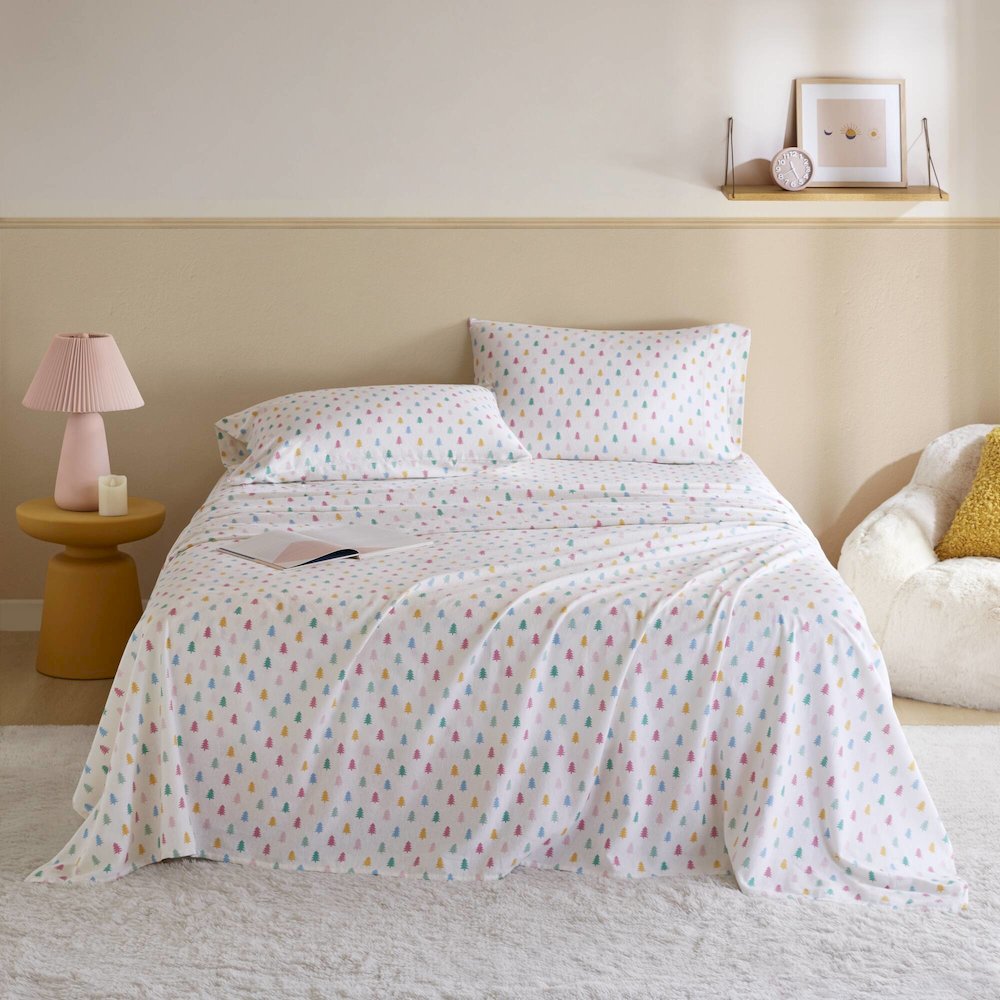 100% Cotton Flannel Pigment Printed Sheet Set