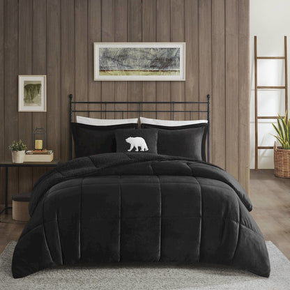 Plush to Sherpa Down Alternative Comforter Set