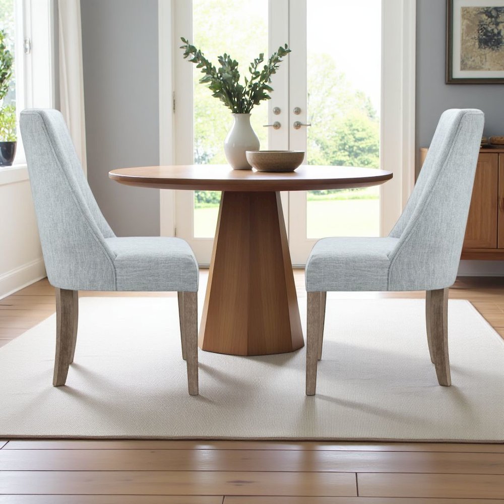 Blue Upholstered Dining Chairs – Elegant Kitchen and Dining Room Seating