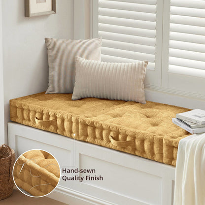 Azza Poly Chenille Square Floor Pillow Cushion