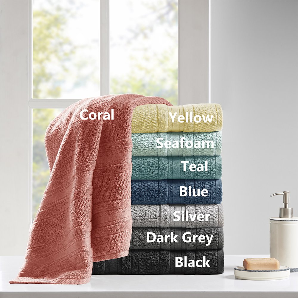 Adrien Super Soft Cotton Quick Dry Bath Towel 6 Piece Set