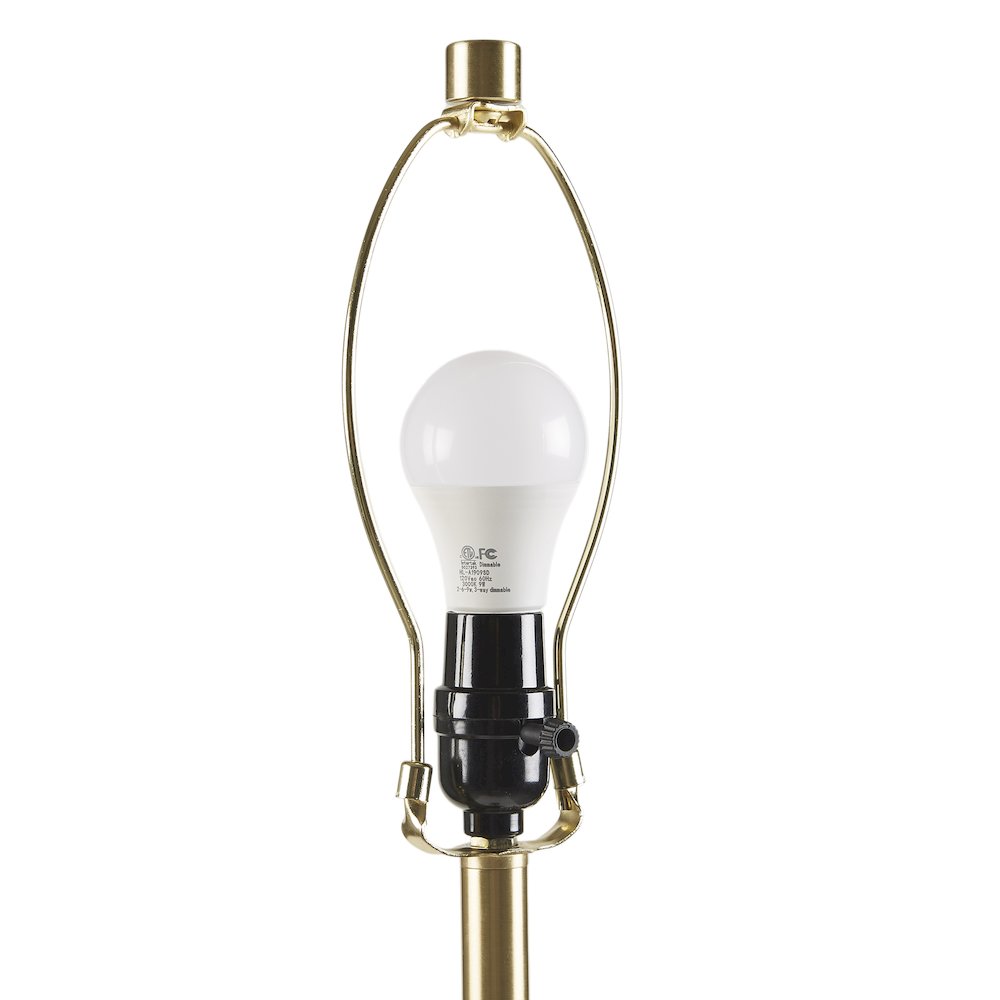 Verla Tapered Faux Wood Dimmable Floor Lamp