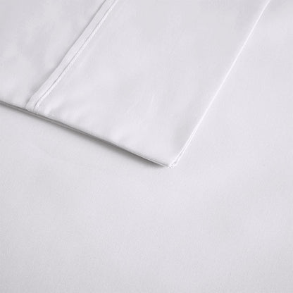 600 Thread Count Cooling Cotton Blend 4 PC Sheet Set, White color