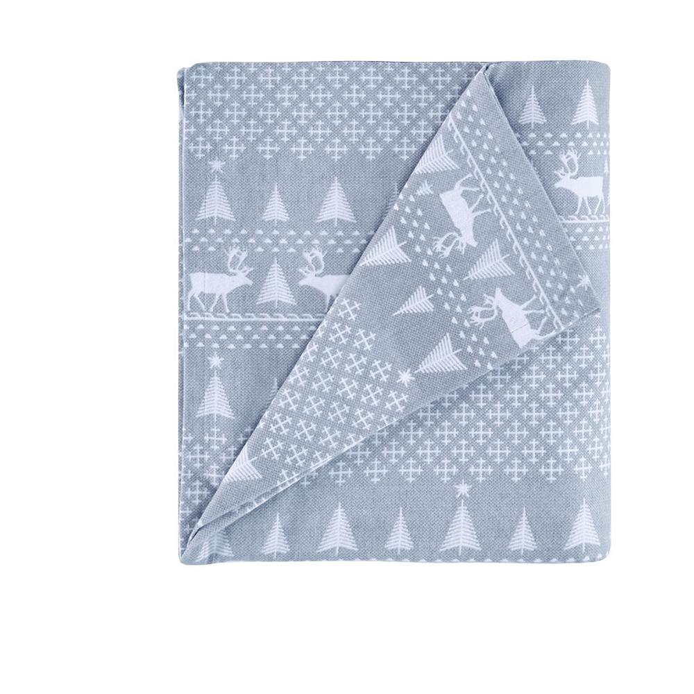 Flannel Sheet Set, Blue Winter Frost color