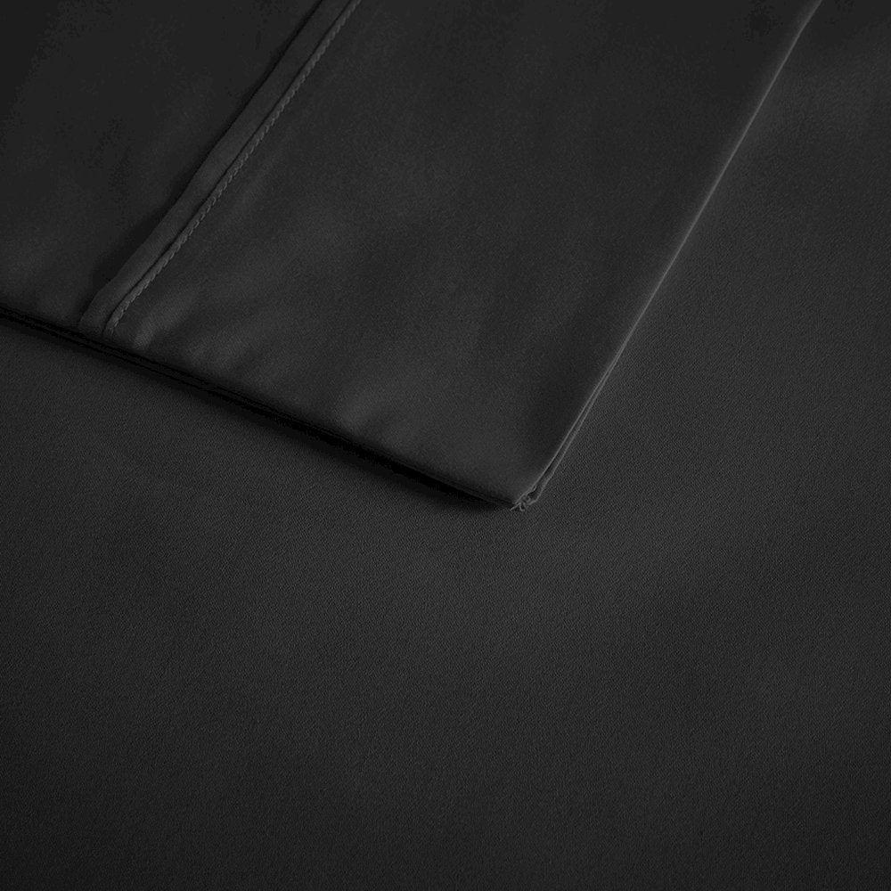 600 Thread Count Cooling Cotton Blend 4 PC Sheet Set, Black color