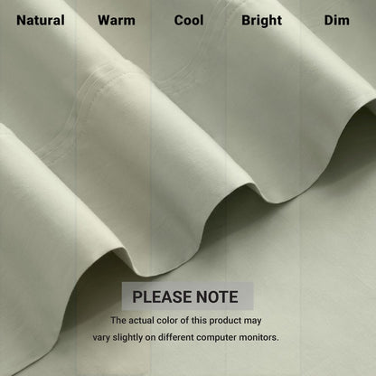 Sateen Sheet Set, Sage color