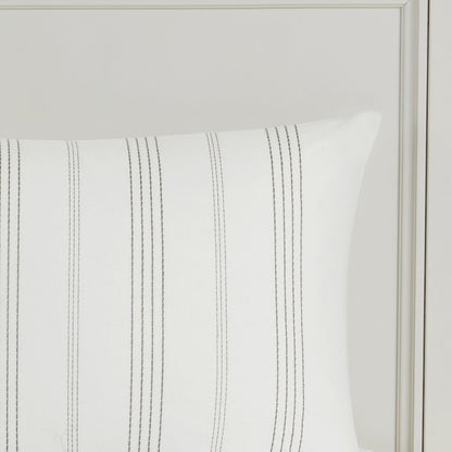 5 Piece Cotton Jaquard Duvet Set