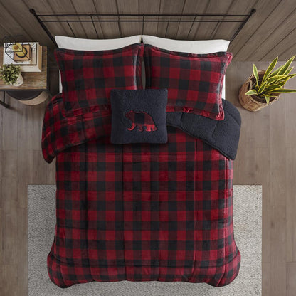 Plush to Sherpa Down Alternative Comforter Set